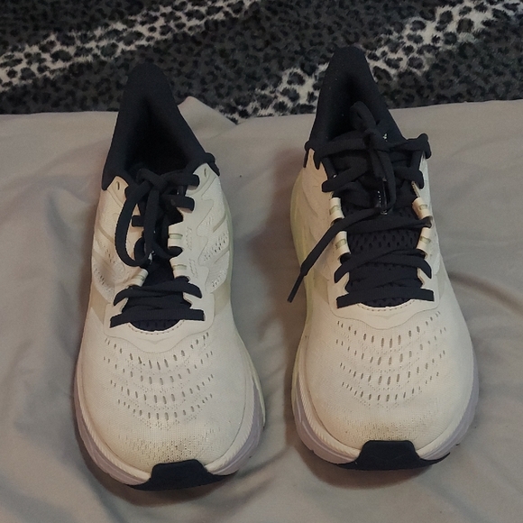 Hoka Womens White and Navy Sneakers - Picture 3 of 14